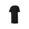 Puma Celebration Color Block Logo Print Lässig Bequem Atmungsaktiv Rundhals Kurzarm Kleid Damenkleider Schwarz 585049-01
