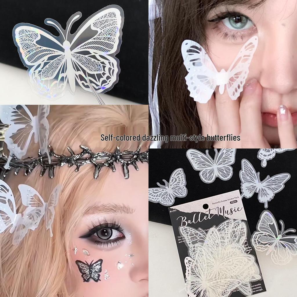 Butterfly Face Stickers: Creative Makeup Accessories for Photoshoots & Selfies