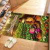 Masha Bear Customize Text Floor Rug Office Rug Design for Study Room Game Room Decorate Room Entryway Anti-slip Rug Decorate Offices