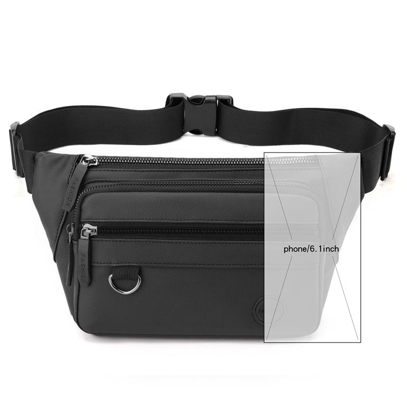 Unisex Waterproof Waist Bag Pack Male Belt Pouch Ladies Kangaroo Hip Phone Work Purse - Travel Gear For Men And Women