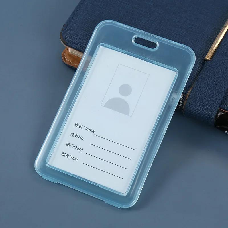 1pcs Transparent PVC Bank Bus Credit Card Holder Cover Storage Card & ID Holders Womem Men Kid's Card Protector Cover Wallet