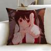 anime Tune In to the Midnight Heart Cushion Cover Soft  EasyWash Pillow Case  Versatile for Couch Bed Travel and Office