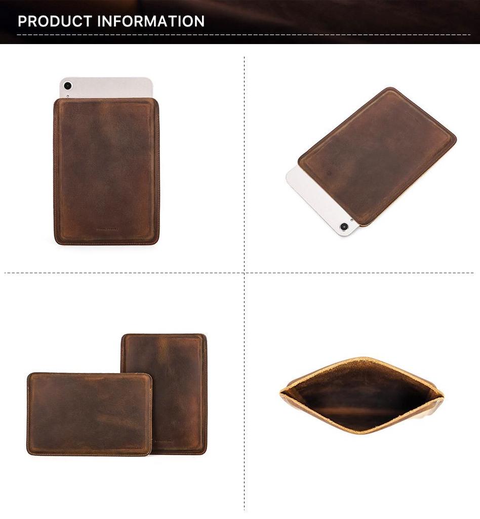 New iPad Mini 6 Protective Cover: Crazy Horse Leather Case for 7.9/8.3 Inch Tablets