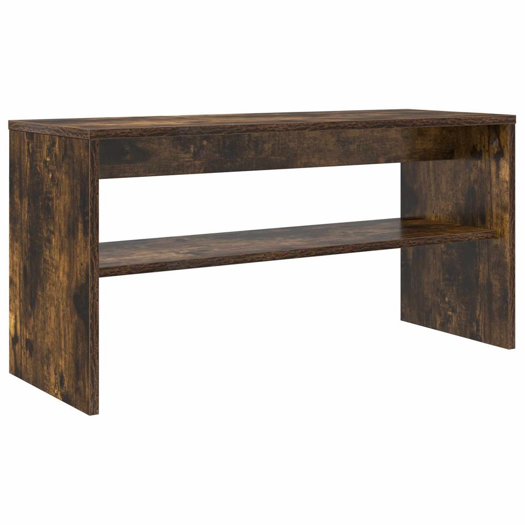 TV Stand in Smoked Oak Finish 80 x 30 x 40 cm Engineered Wood