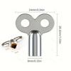 2Pcs/Set Zinc Alloy Radiator Exhaust Valve Key Eu Standard Threads Square 5×5Mm Radiator Accessories Heating Key Tools