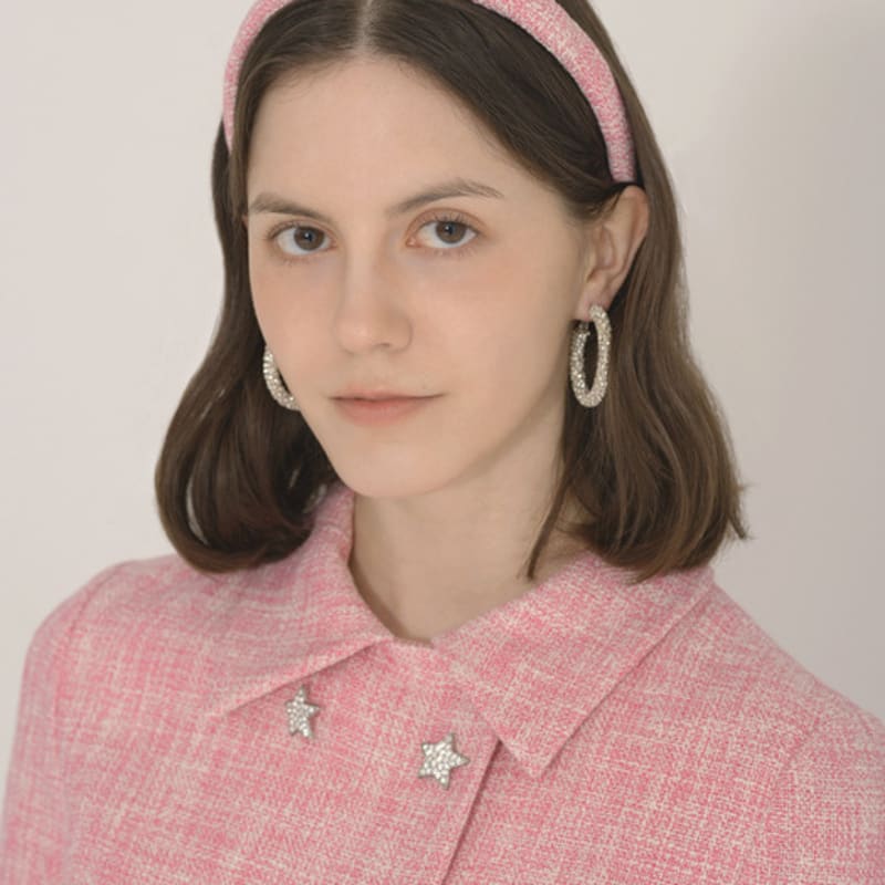 iCE GARDEN Tweed Hair Band