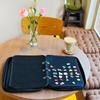 Portable Enamel Pins Carrying Case with 6 Display Pages Sturdy Felt Fabric Collector's Album Display Stand for Household
