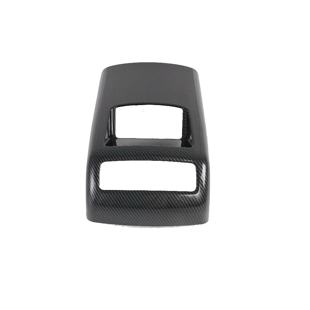 For Hyundai Palisade -   Carbon Fiber Style Rear Air Condition Decoration Armrest Box Rear Air Vent Frame Trim Cover