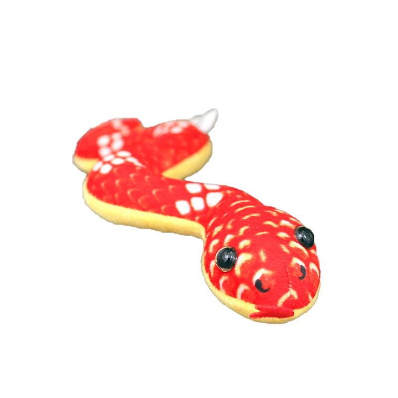 Cute Magnetic Snake Doll Plush Animal Refrigerator Stickers Zodiac Snake Year Mascot Magnetic Plush Snake Decorative Toys