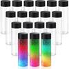 Clear Plastic Bottles Empty Sensory Bottles with Caps PET Plastic Juice Reusable Leakproof Drink Container Bulk for Juice Milk