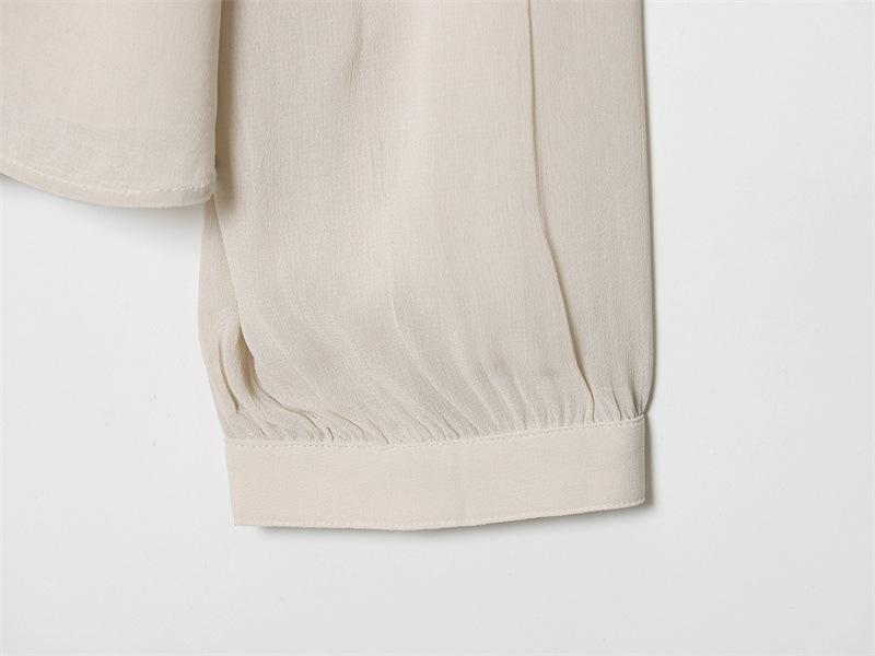 Autumn 2025 Elegant Bow Layered Shirt