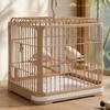 Acrylic Bird Cage with PET Sliding Door Simple to Clean for Home, Tabletop