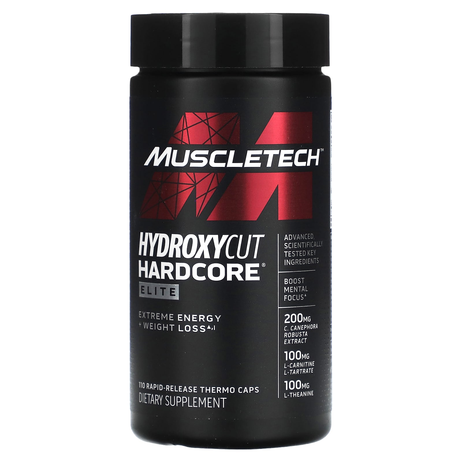 

MuscleTech, Hardcore Elite, 110 термокапсул негайного вивільнення