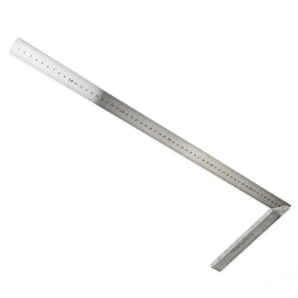 3PCS Stainless Steel L Shape Angle Square Ruler 30 50 60cm for Precise For Woodworking and Carpentry Measurement
