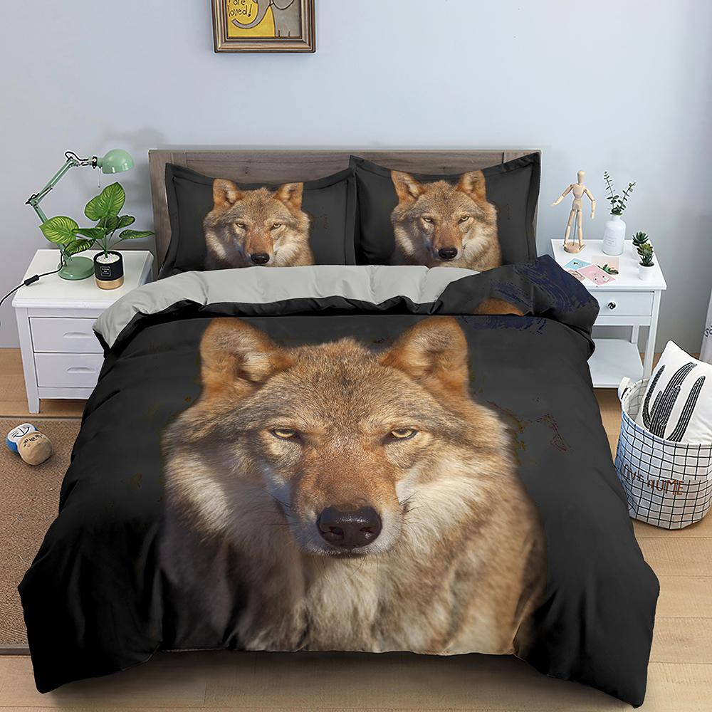

Пододеяльник из хлопка Moon Wolf Bohemia 220x240, зимний комплект двуспальной кровати, комплект постельного белья для двоих, комплект постельного белья размера «king size» 140x200cm 3pcs