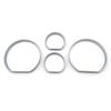4pcs Car Accessories Interior Decorative Speed Meter Gauge Cluster Bezel Dashboard Dial Dash Ring For BMW E46 M3  3 Series