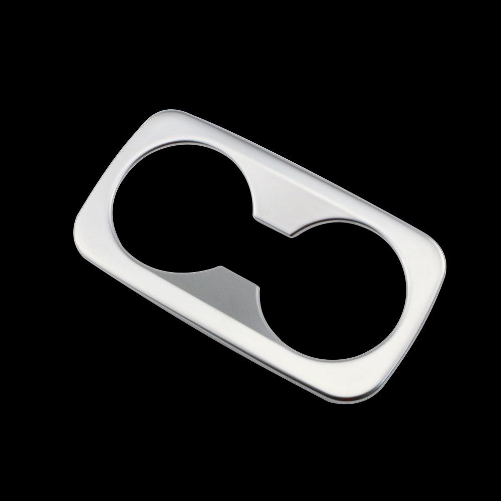 ABS Chrome Rear Seat Water Cup Trim Glasses Holder Cover Sticker for Kia Sportage KX5 KX 5 QL 2016-2018