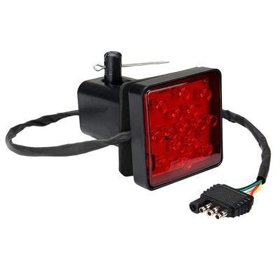 Jingfei Rot 15LED 2" Anhänger LKW Anhängerkupplung Aufnahme Abdeckung Bremslicht mit Stift
