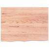 VidaXL Table Top Light Brown 80x60x2 Cm Treated Oak Wood 3156359
