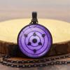 anime merchandise Naruto Sharingan Pendant Necklace Men Women Versatile Circular accessories Sweater Chain toys gifts for kids