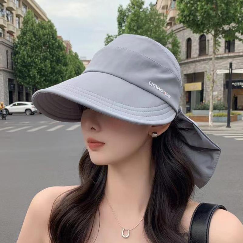 Hat Women'S Spring Summer Uv Protection Sun Hat Big Brim Face Cover Quick Drying Peaked Hat Cycling Sun Protection Sun Hat