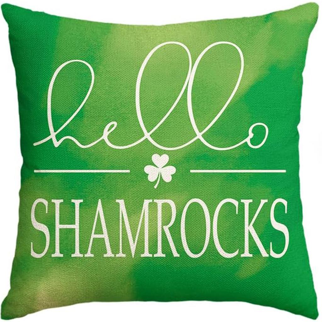 New Spring Fresh and Beautiful Linen Pillowcase Sofa Bedside Plant Flower Pillow Cushion Cover