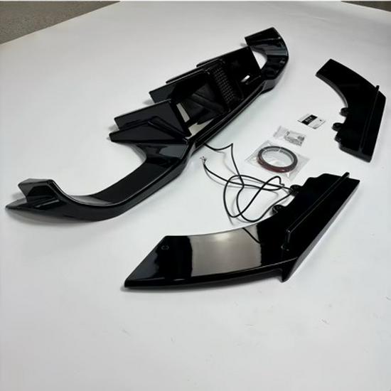 BMW M2 F87 Three-Section Rear Diffuser with Lights