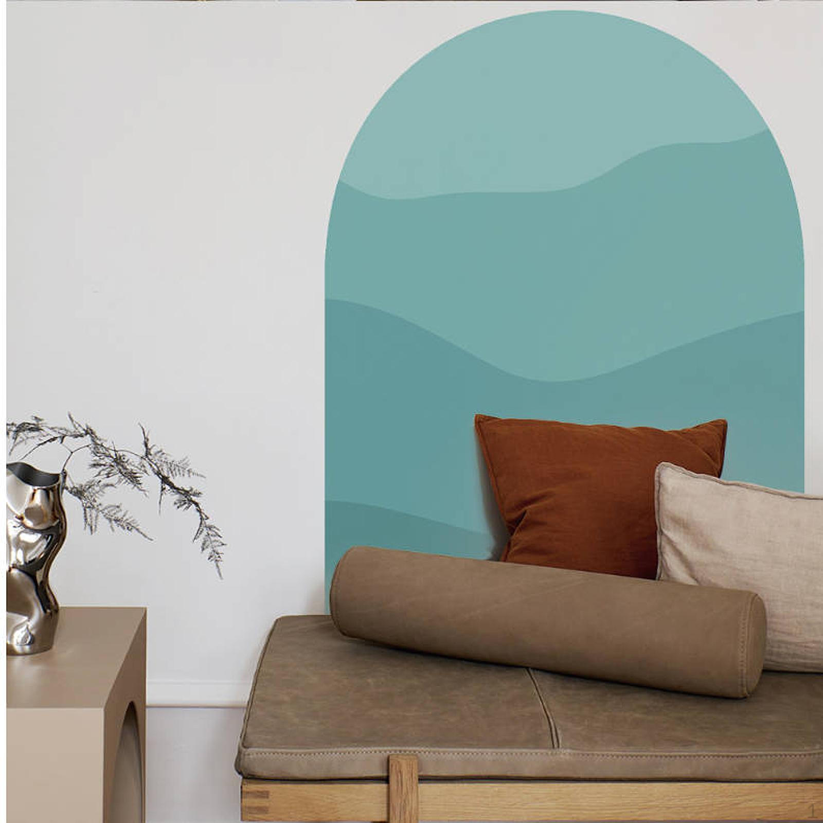 

Арковий настінний стікер, Бохо фон, Водонепроникні ПВХ шпалери, Художній мурал для офісу D