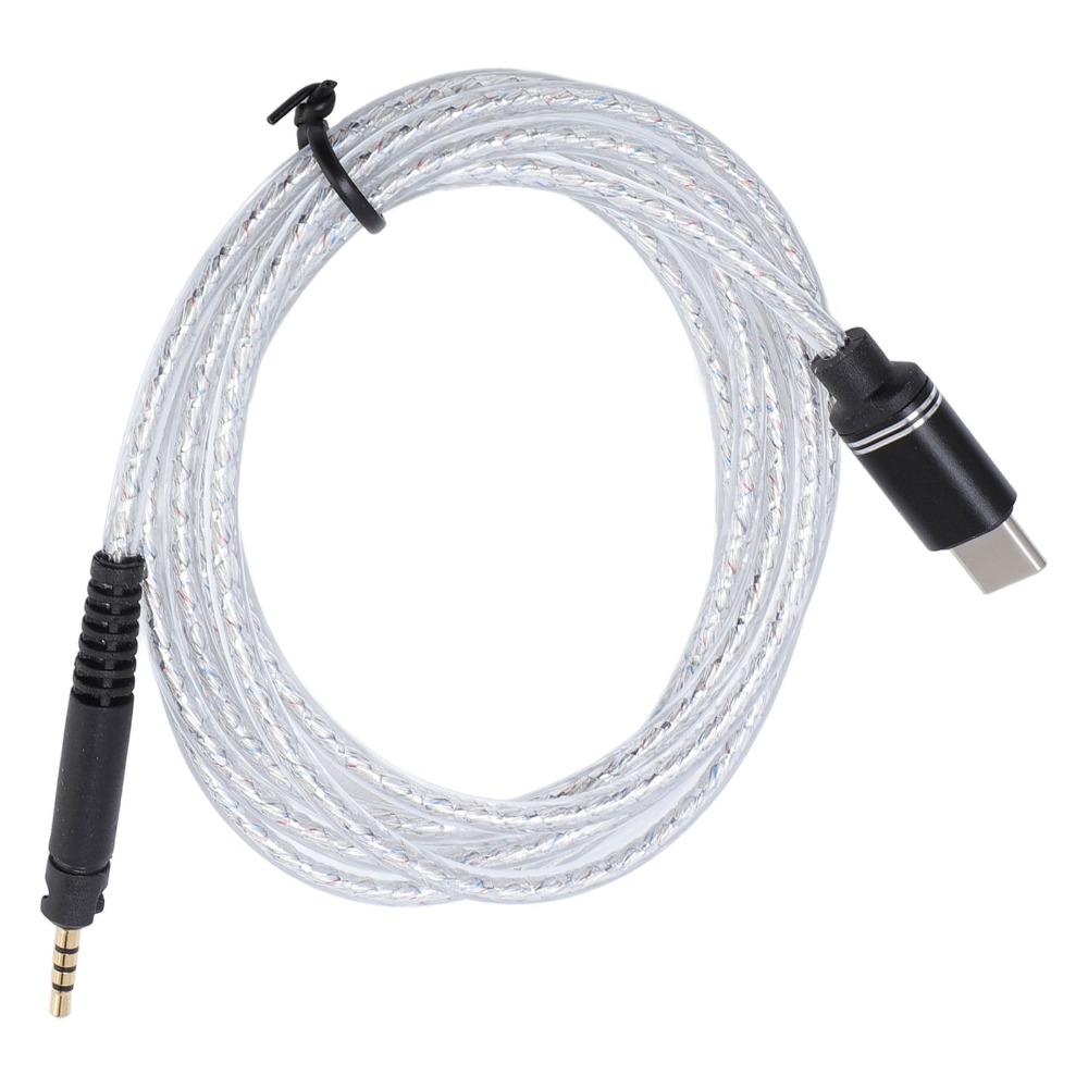 Lightweight USB C to 2.5mm Headphone Cable for M30X M40X M50X for HD598 599 HD558 Daily Audio Use