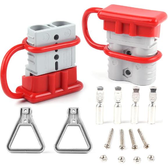 Zhushan 2 PCS 120a Battery Quick Connect/Disconnect Wire Harness Plug Connector Kit - Ideal for Cars, Trailers, Motors, and Electronics Maintenance