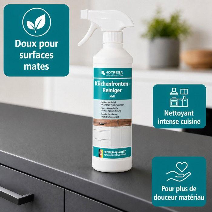 Nettoyant façades cuisine mate, Nettoyant cuisine mate, 500 ml, Nettoyant meubles cuisine mat