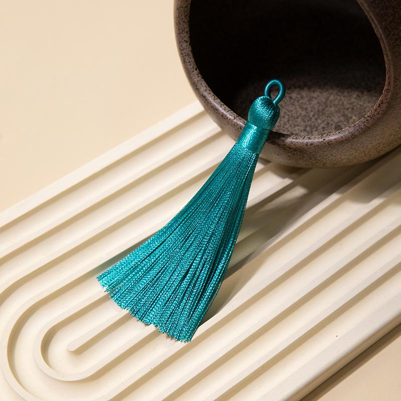 8Cm Pull Circle Fringed Ear Polyester Fringed Antique Hanging Ear Bookmark Sachet Jewelry Accessories Diy Small Pendant