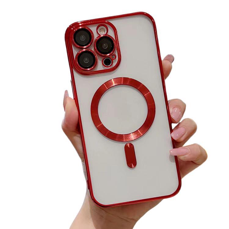 Applicable to iPhone17ProMax electroplating mobile phone case Magsafe magnetic attraction Apple 16 soft 15 anti-drop 14 sets XS