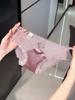 Ladies Summer Light Luxury Satin Lace Hollow Sexy Ribbon Mesh Yarn Breathable Briefs