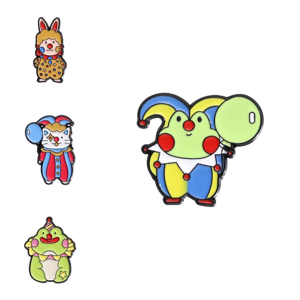 Animal Cartoon Colorful And Plant Themed Brooches Unique Fashion Accessories Set