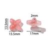 10pcs/Lots Colored Acrylic Flower Shaped Beads Spacer Loose Beads for DIY Necklace Bracelet Phone Chain Jewelry Making Supplies