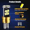2 pezzi W5W T10 LED Canbus lampadine 27SMD Car Interior Reading Lampada da parcheggio Auto Led Trunk Side Door Lamp 6000K Bianco Nessun errore