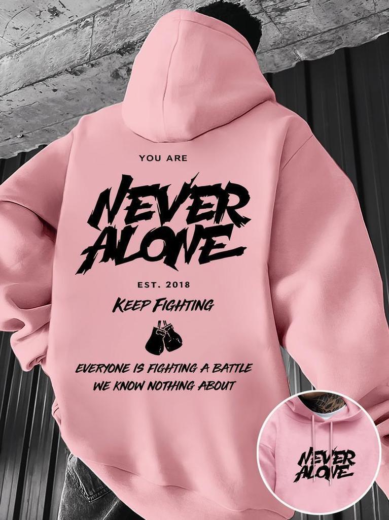 Go ahead "Printed hoodie, geometric breathable polyester kangaroo pocket