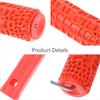 Housoutil Grain Pattern Paint Rubber Textured Pattern Roller with Handle for DIY Wall Decoration Roller, Material,