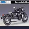 WELLY 1/12 Triumph Bonneville Bobber Alloy Racing Motorcycle Model Diecast Metal Street Motorcycle Model Simulation Kid Toy Gift