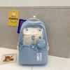 Schoolbag Japanese girls schoolbag Junior high school students Korean version large capacity backpack College wind backpack High school students