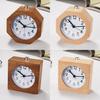 Wooden Bedside Alarm Clock With Led Display And Night Light For Students