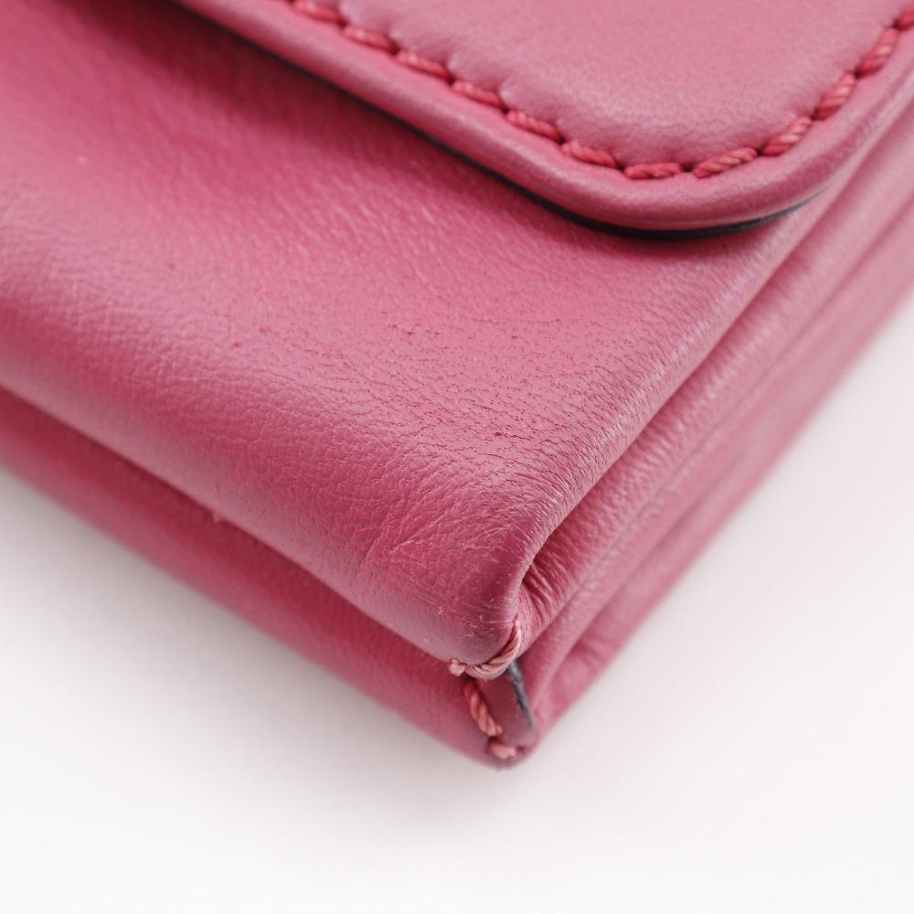 Valentino VaVaVoom Shoulder Bag Rock studs ChainShoulder pink lambskin Women Used