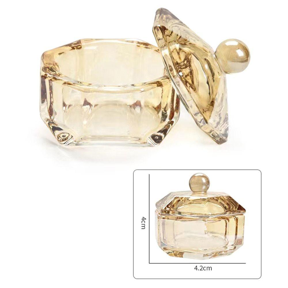 

Crystal Glass Dappen Dish Nail Supplies Nail Art Tools Accessories Glass Cup w Cap 5