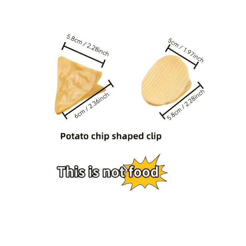 5pcs Food Bag Sealing Clips Set, Potato Design for Snacks Chips File, Kitchen & Office Storage Clips Creative Snack Bag Clips