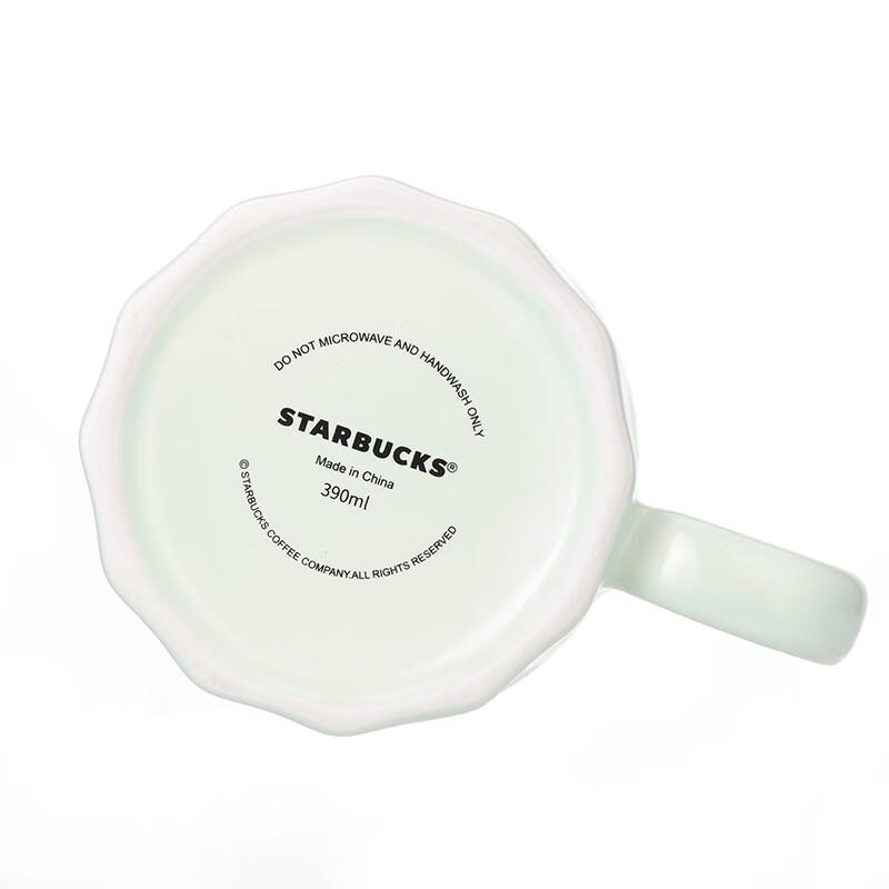 Taza de Cerámica con Insignia Verde Menta Transparente de Starbucks