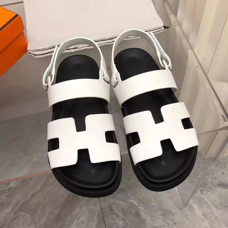Summer new large size women's shoes sandals women's word Velcro snal