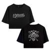 Summer Fashion Women's Sexy Icrimax Letter Print Short Sleeve Crop Top Funny Tee Shirts Hipster O-neck Cool Tops