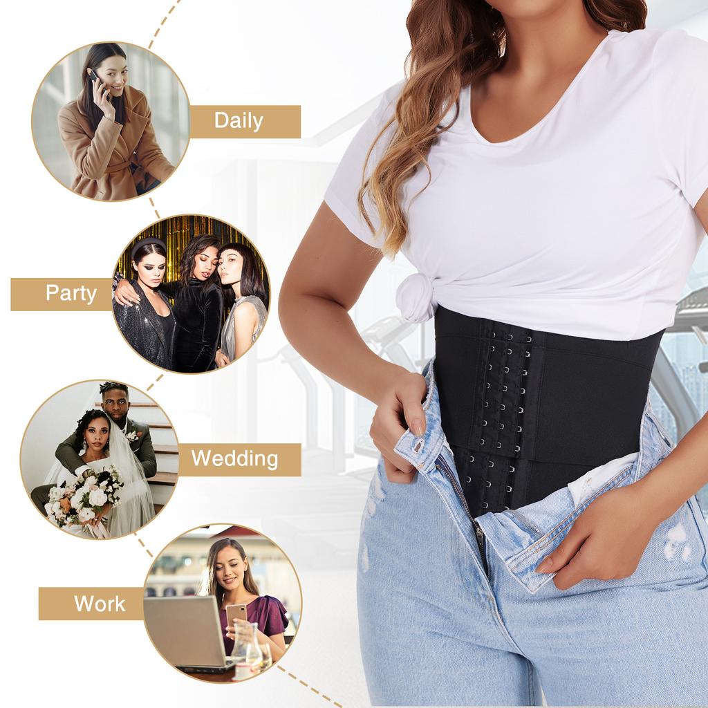 3-in-1 Seamless Waist Trainer for Women Tummy Control Body Shaper for Weight Loss