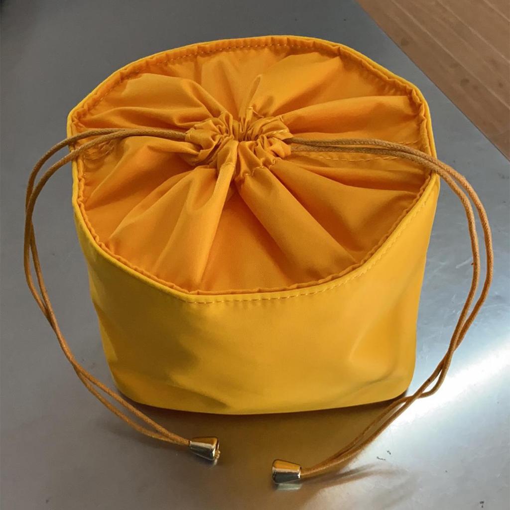 Red Tadpole Inner Pocket Mini Storage Bucket Bag - Modern Simple Design